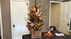 How To Decorate A Fall Tree - Fall Halloween Decorating - Cozy Rustic Autumn Decor