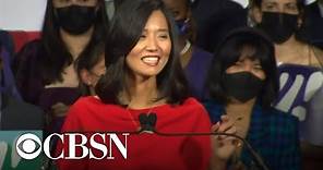 Michelle Wu delivers Boston mayoral victory speech