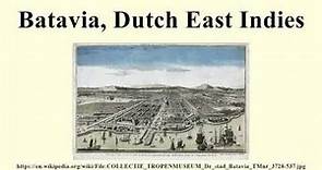 Batavia, Dutch East Indies