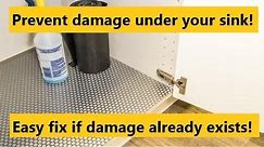 Damaged sink cabinet floor -- How to fix