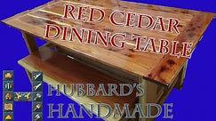 2X6 Redwood and Red Cedar Dining Table
