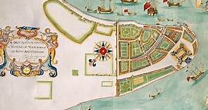 New Amsterdam (New York City) History and Cartography (1664)