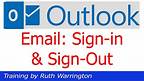 Outlook 2014 - How to Sign-In and Sign-Out of your Outlook email account