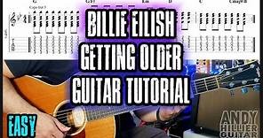 Billie Eilish - Getting Older Guitar Lesson Tutorial