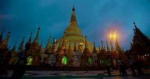 Shwedagon Pagoda Myanmar Yangon video footage time lapse free downloads stock Full HD