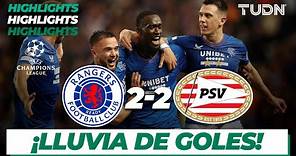 HIGHLIGHTS | Rangers 2-2 PSV Eindhoven | UEFA Champions League-Playoffs | TUDN