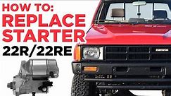 Starter Replacement - How to Replace Starter on Toyota Pickup/Hilux 22R/22RE