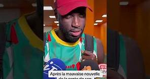Cheikhou Kouyaté en zone mixte après la victoire du Sénégal sur la Guinée
