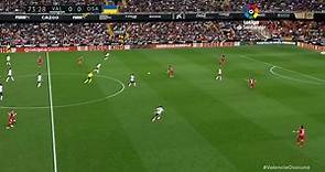 Gol de Justin Kluivert (1-0) en el Valencia 1-0 Osasuna