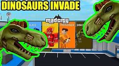 PLAYING MAD CITY as T-REX DINOSAUR (Roblox)