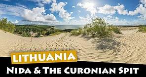 Nida, Lithuania - Exploring the Curonian Spit sand dunes and beach to the Russian border!