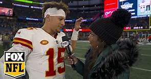 Patrick Mahomes speaks on Chiefs' bounce-back win over Patriots | NFL on FOX