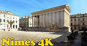 Nîmes, France Walking tour [4K].