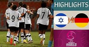 🇩🇪 Germany vs Israel 🇮🇱 UEFA Women's U19 Championship Highlights