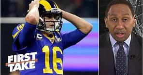 Jared Goff looked petrified in Rams’ Super Bowl LIII loss – Stephen A. | First Take