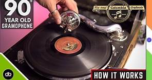 How music was heard in the 30s? | This is How a Century-old Gramophone works | Inside Columbia 9000