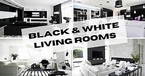 Black & White Living Room Home Decor Ideas Home Design | And Then There Was Style