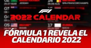 Fórmula 1 revela el calendario 2022: Conoce cuándo será el GP de México