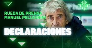 Rueda de prensa de Manuel Pellegrini previa a #ElGranDerbi | Real BETIS Balompié