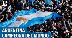EN VIVO | Argentina celebra ser campeona del mundo en Qatar 2022