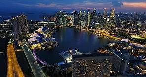 Beautiful Singapore Skyline - 超美丽的新加坡夜景