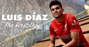 Luis Diaz: The first day at Liverpool FC | Training, arrivals & meeting the team