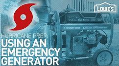 Using an Emergency Generator | HURRICANE PREP