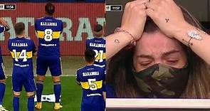 Diego Maradona Daughter Breaks Down In Tears as Boca Juniors Paid Emotional Tribute To Her Father