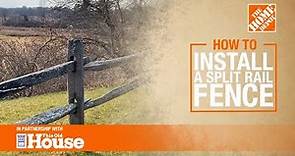 How to Install a Split Rail Fence 🔨 | The Home Depot