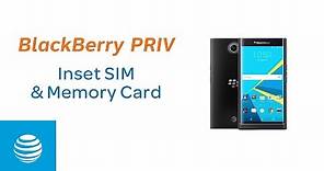 Insert SIM & Memory Card in the BlackBerry PRIV | AT&T