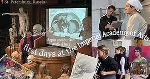 first days at the Imperial Academy of Arts VLOG