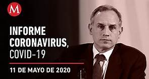 Informe diario por coronavirus en México, 11 de mayo de 2020