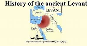 History of the ancient Levant