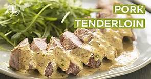 Pork Tenderloin with Creamy Mustard Sauce | Food Channel L Recipes