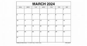 Free Printable March 2024 Calendar Templates With Holidays - Wiki Calendar
