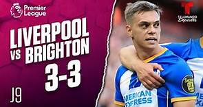 Highlights & Goals: Liverpool vs. Brighton 3-3 | Premier League | Telemundo Deportes