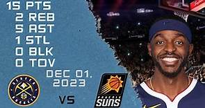 Justin Holiday player Highlights NUGGETS vs SUNS NBA Regular season game 01-12-2023