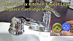 How To Fix Kitchen Faucet Leak - Replace the Cartridge Inside