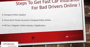 How To Get Cheap Car Insurance With Bad Driving Record