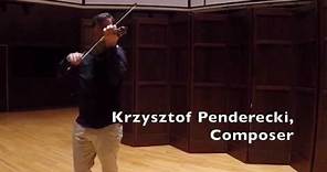Krzysztof Penderecki: Tanz; Robert H. Simonds, violin
