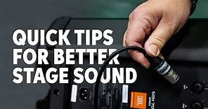 How to Set Up Stage Monitors