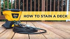 How to Stain a Deck with a Paint Sprayer