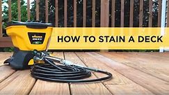 How to Stain a Deck with a Paint Sprayer