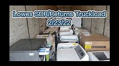 2/23/22 *Unboxing* Appliance Liquidation Truckload - Lowes SDR Program (Scratch/Dent + Returns)