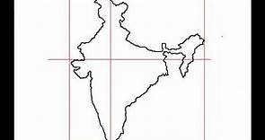 How to draw Map of India.