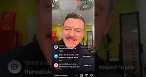 Luke Evans (singer/actor) - Instagram Live Stream from Friday, November 4th, 2022