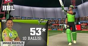 usman khawaja batting | usman khawaja fastest 50 in BBL13 | gameplay @Trwiet3 @cricketcomau