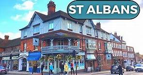 ST ALBANS, UK | Hertfordshire | 4K Walk Through City Centre