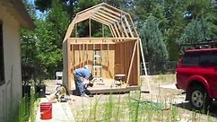 Building A Gambrel Roof Barn/Shed from Scratch