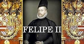 Felipe II de España, Portugal, Países Bajos, Inglaterra e Irlanda, Italia, Borgoña e Indias